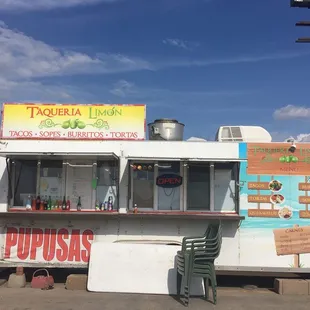a taqueria on the side of the road