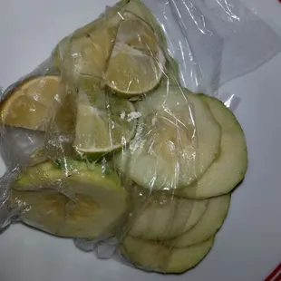 Cucumbers and limes