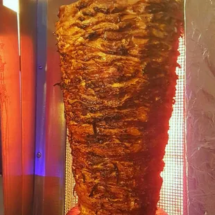 a kebab being cooked