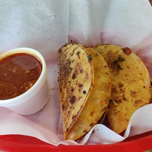 Quesabirria with consume so tasty!