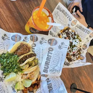 Great street tacos. Fries are cold and soggy