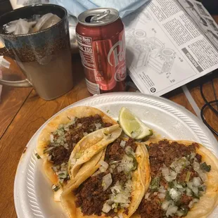 Chorizo tacos we took home! AMAZING!