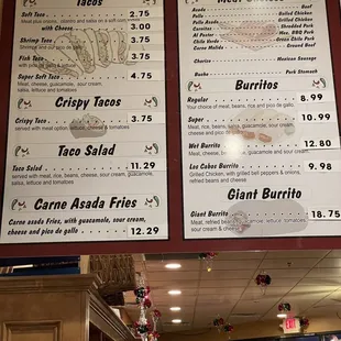 Menu January 2022