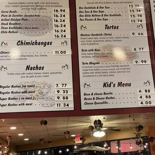 Menu January 2022