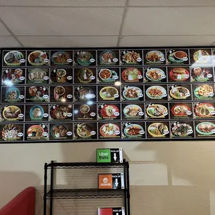 Love that they offer a visual aid of their menu.