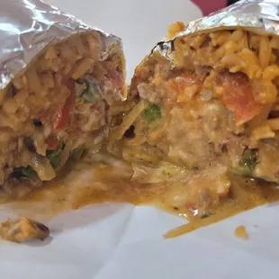 This fajitas burrito was delicious