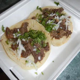 Mini tacos with barbacoa. Perfect for ravenous, Mexican-food-loving toddlers.
