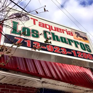 Sign - Taqueria Los Charros: Magnolia Park, Houston, TX