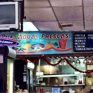 Aguas frescas - Taqueria Los Charros: Magnolia Park, Houston, TX