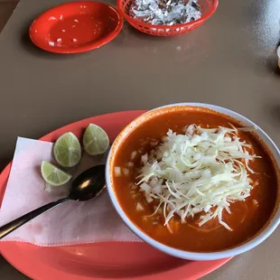 Pozole Rojo!  Excellent
