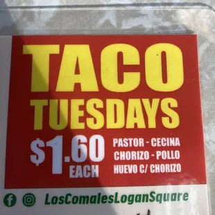 Taco Tuesday deal