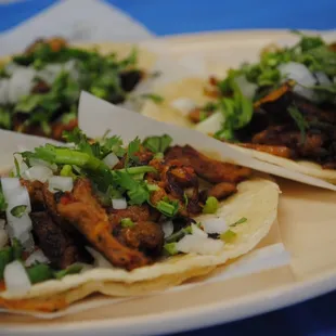 Steak and Cecina Tacos