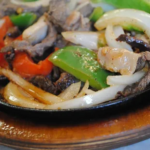 Steak fajitas