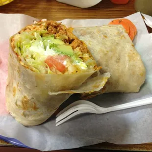 Chicken burrito