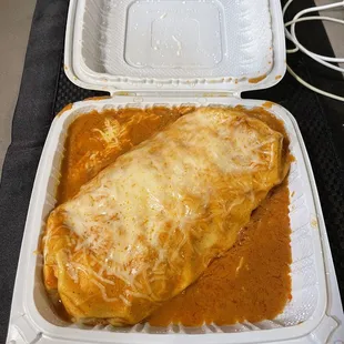 Wet super burrito