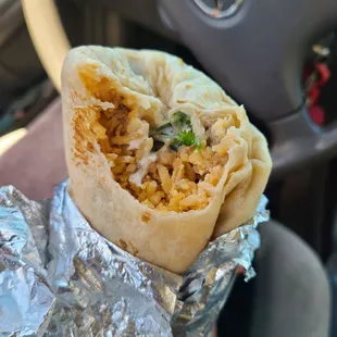 Steak burrito
