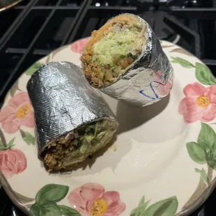 Super burrito with chicken, so good!