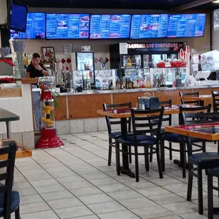 Inside of Taqueria Los Compadres