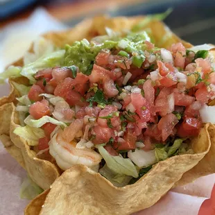 Shrimp Taco Salad $10.95