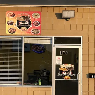 the front of a restaurant