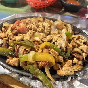 chicken fajitas