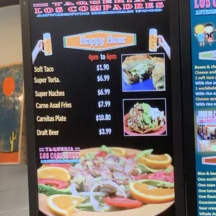 Happy Hour Menu