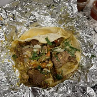 Got a taco chile verde the other day . It was so good!!