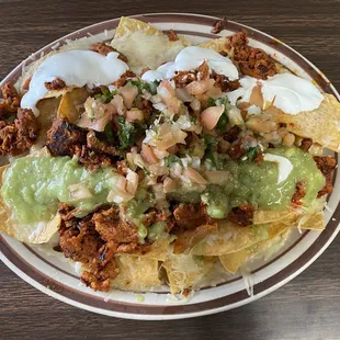 Nachos with al pastor