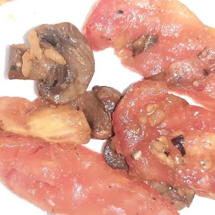 Mushrooms in fajitas