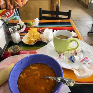 Finished bowl of menudo