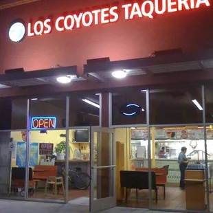 outside