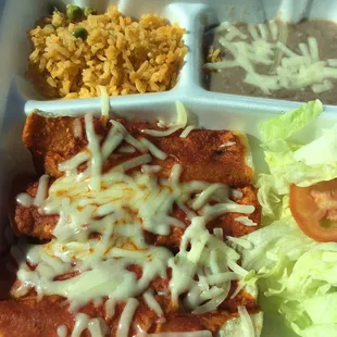 Cheese Red Enchiladas