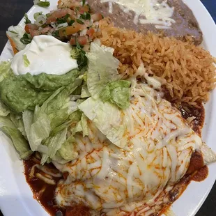 Chicken Enchiladas Plate