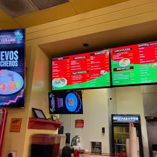 Digital menu