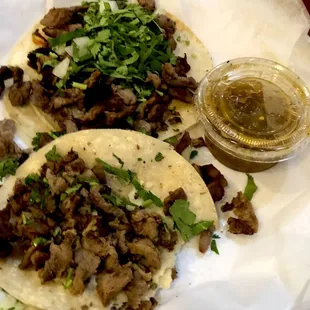 Carne asada tacos