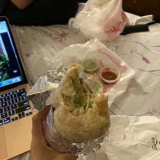 Rice, Beans And Cheese Burrito