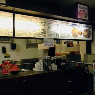 The lighting messed up my menu board photos.