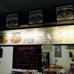 The lighting messed up my menu board photos.