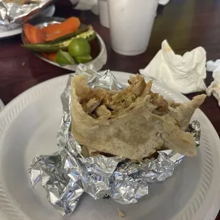 Pollo California Burrito (or what's left of it)