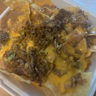 Asada nachos