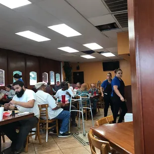 people sitting at tables