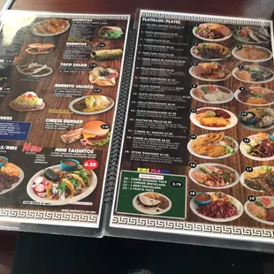 Menu is HUGE
