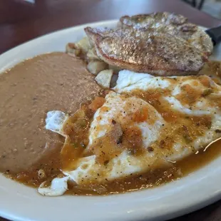 Huevos Rancheros w pork chop