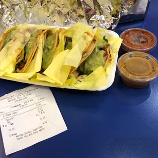 5 adobada tacos