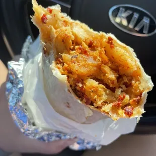 Breakfast burrito - chorizo