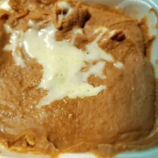 The beans with Cheese.