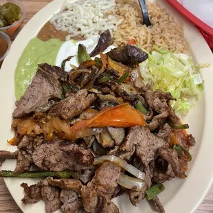 Beef fajitas