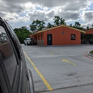 Street as you leave or enter.