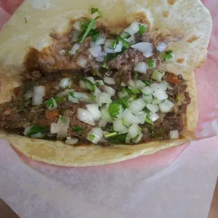 Spicy Barbacoa tacos deliciousness