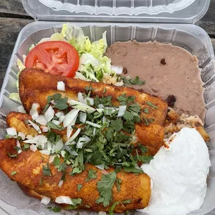 Vegan soyrizo enchiladas